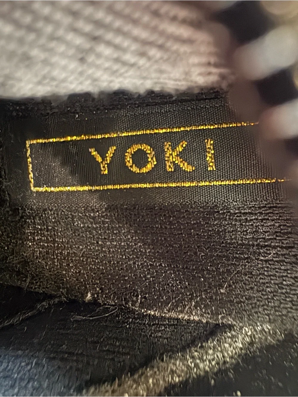 Yoki black distressed over-the-knee/thigh-high boots